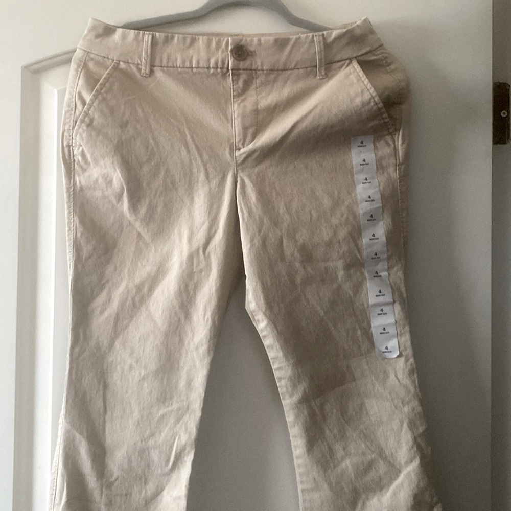 Boot cut Old Navy tan pants size 4